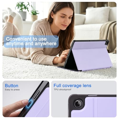 Image of CoBak Case for Samsung Galaxy Tab A11+ Plus 11 inch 2025, Multi-Viewing Angles, All New PU Leather Folio Stand Cover with Auto Sleep Wake Feature for Samsung Galaxy Tab A11+ Tablet 11-inch, Light Purple