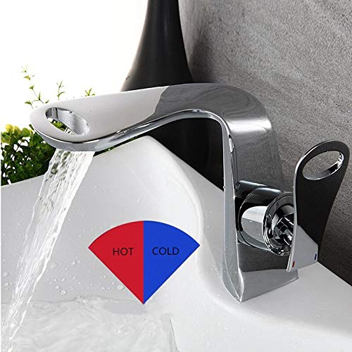 Mitigeur de salle de bain noir design pour lavabo et vasque moderne - 4
