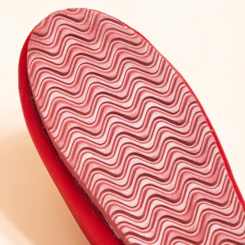 Premium Luxury Red Satin Silk Phoenix All Seasons Comfort Women's House Slippers Wedding Indoor Soft Home Slip On Shoes3