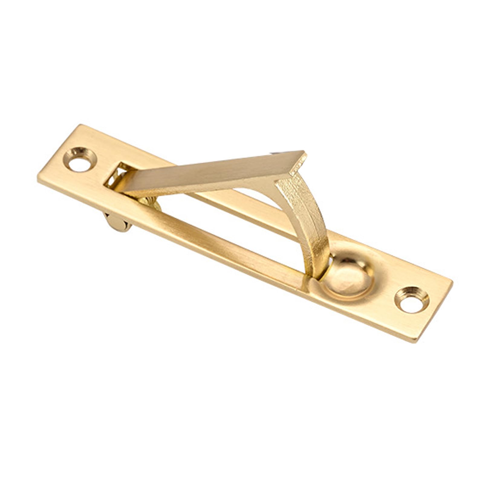 DSWZLQDXB Sliding Door Pull Recessed Cabinet Handles zinc Alloy Drawer Knob Slotted for Cabinets Furniture Door Levers,Flat Handle Square Flush (Gold)