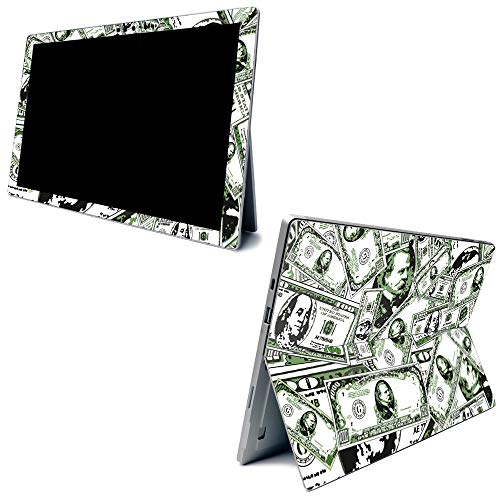 Image of MightySkins Carbon Fiber Skin for Microsoft Surface Pro 7 - Phat Cash | Textured Carbon Fiber Finish | Easy to Apply, Remove, and Change Styles | Made in The USA