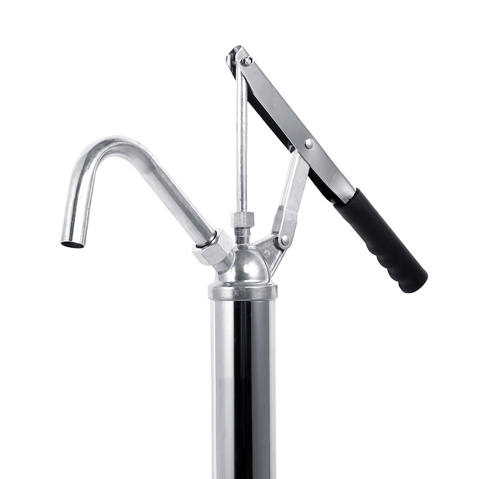 Wakects Levier de Pompe télescopique, 20L / Min Pompe de Transfert de Fluide rotative télescopique 46-91,5 cm, Pompe Manuelle pour fûts d'huile Pompe à Essence Outil