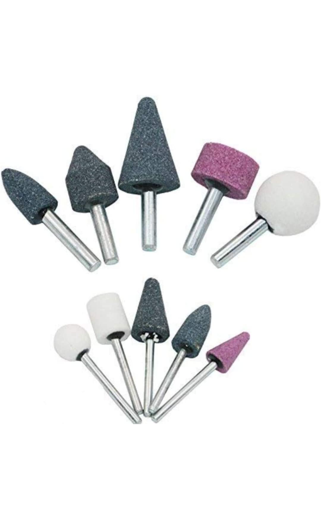 10pcs Set of Abrasive Polish Mounted Stone Set, Grinding Burr Wheel Shank Grinding Tools (B0C4FP45VV) Amazon Price History, Amazon Price Tracker