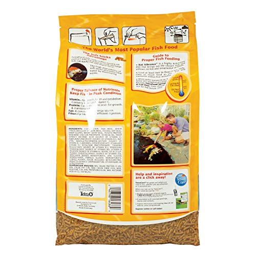 Tetra Large Pellet Koi Food, Floating Pond Food For Koi Fish, Premium Nutrition With Color Enhancers, 5.18 Lbs #TOP1