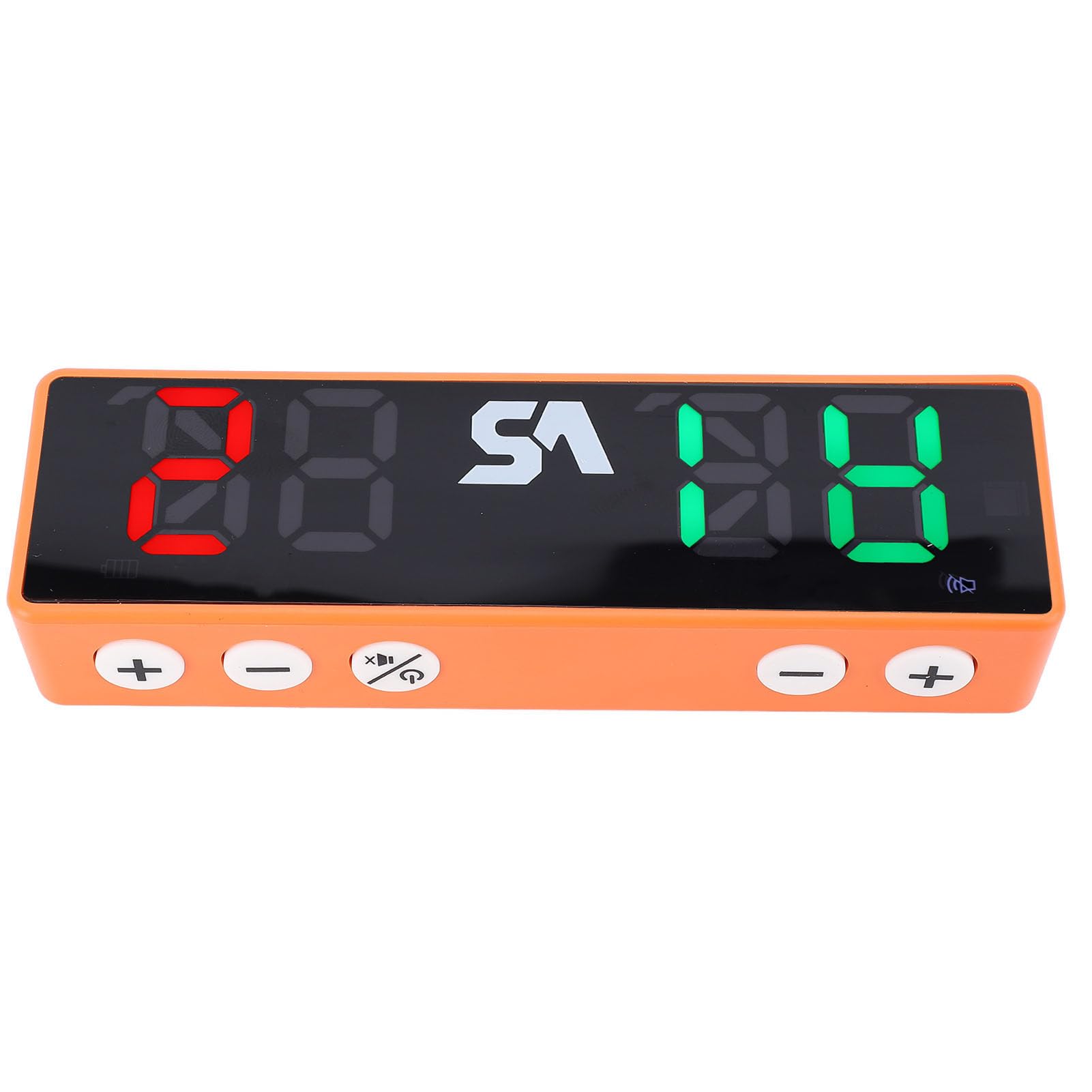 Cryfokt Mini Marcador Digital Portátil, Zumbador Fuerte Recargable de 4 Dígitos para Actividades de Tablero de Juegos Deportivos