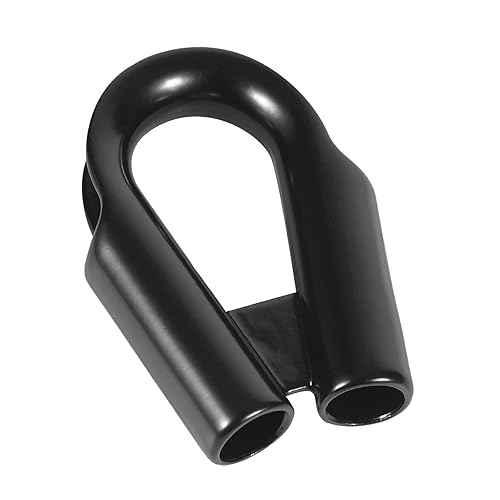 Miniatura 4 de Paquete de 2 dedales de tubo de cuerda de acero inoxidable con refuerzo (negro, 12 pulgadas)