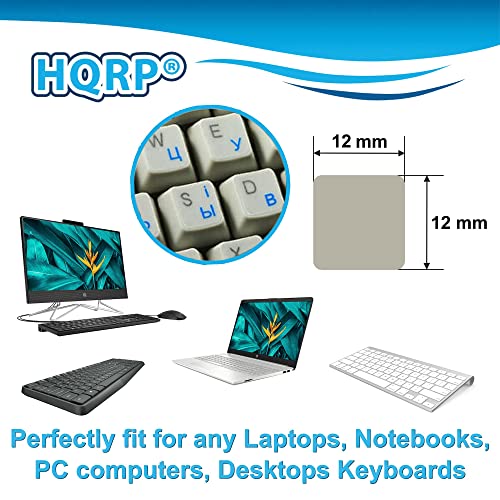 HQRP 2pcs Pegatinas Teclado Alfabeto Cirílico Ucraniano Ruso miniatura 4
