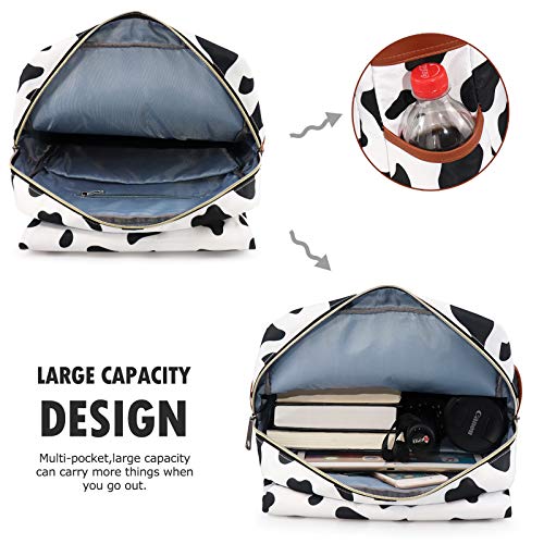 Cow Slim Backpack Gift for Girls School Bag College Daypack Travel Rucksack3