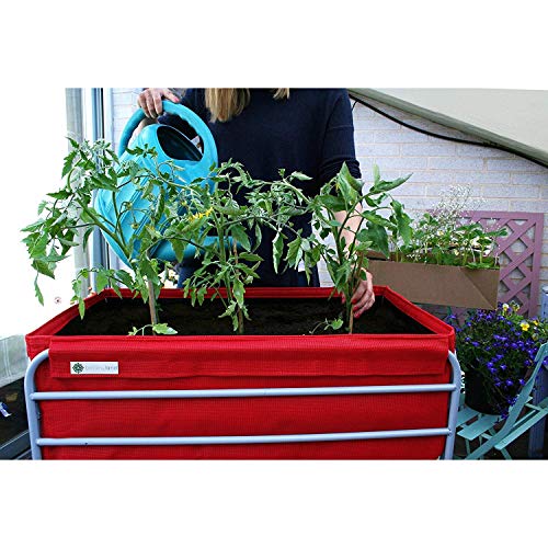 Mesa de cultivo huerto veggie rojo