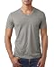Next Level Men's Short Sleeve V neck Pocket Soft T-Shirt_2XL_Dark Heather Gray