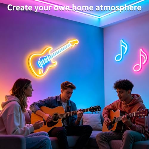 Image of segrass 66ft RGB LED neon Rope Lights LED neon Strip Lights Waterproof Flexible Neon LED Strip Lights,Led Lights for Bedroom