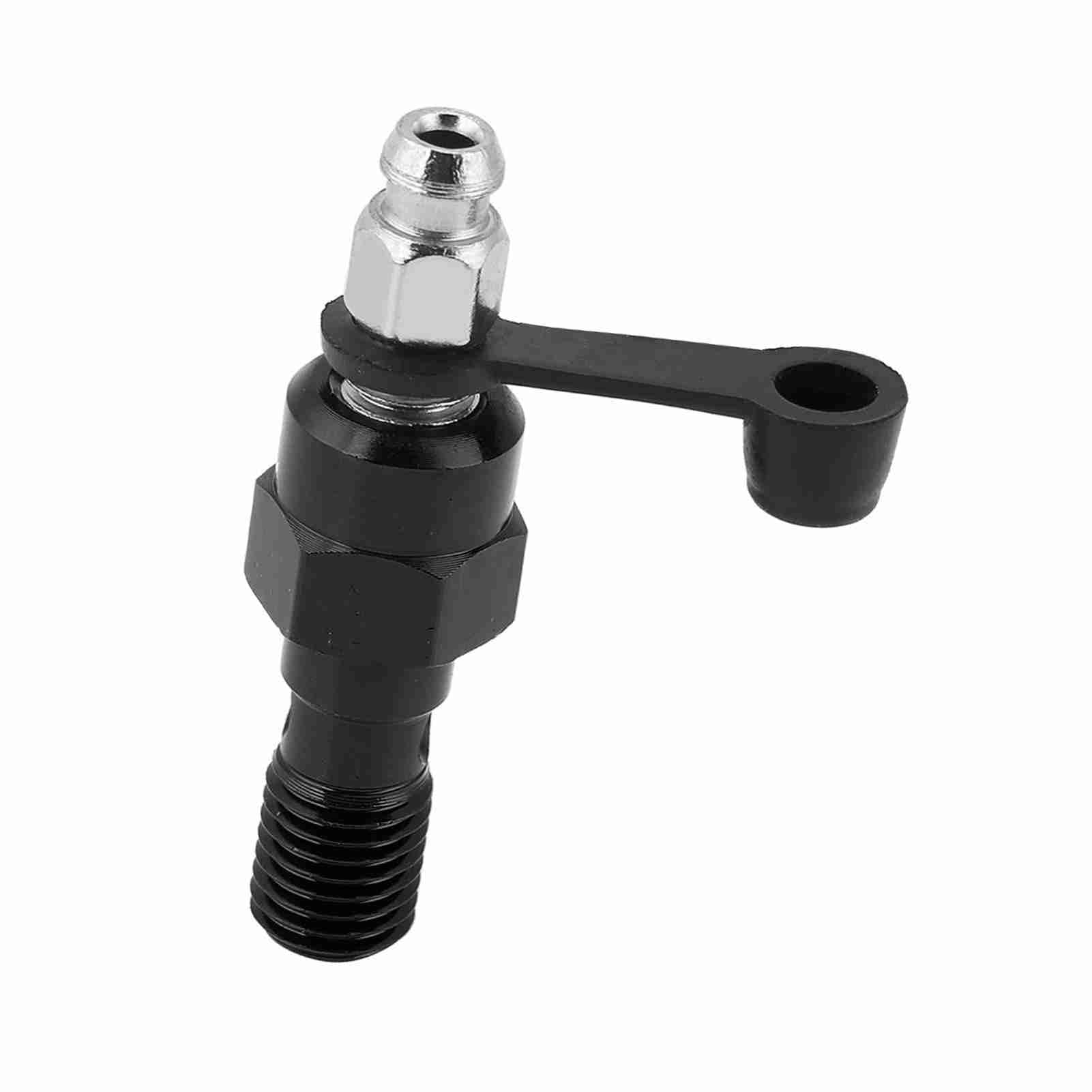 VOBOR M10x1.0mm Vite di spurgo pinza freno moto Capezzolo Bullone banjo Tappo antipolvere nero per universale (Nera)