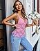 Avidlove Date Night Tops for Women Lace Cami Sexy Camisole Tops Y2K Summer Tank (Pink, L)