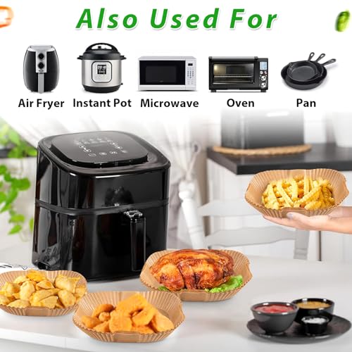 Airfryer Tillbehör: 125 St Waterproof Non-Stick Bakplåtspapper