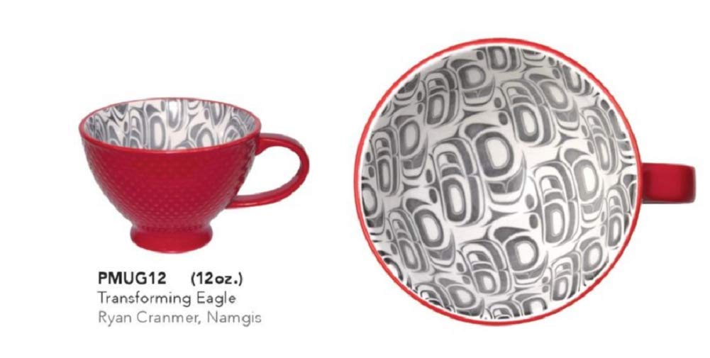 Porcelain Art Mug, Transforming Eagle