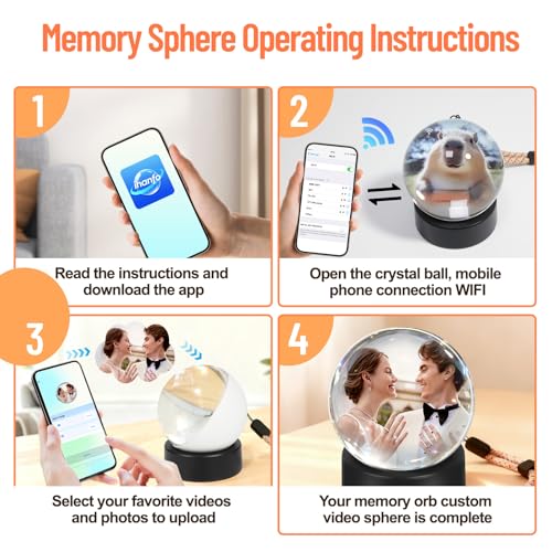Memory Sphere Ball–Wi-Fi Crystal Video Orb for Photos & Videos - Image 3
