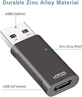 Vista 3 de Paquete de 4 adaptadores USB C a USB, 2 adaptadores USB-C a USB-A y 2 adaptadores USB-A a USB-C hembra, transferencia de datos de velocidad y carga