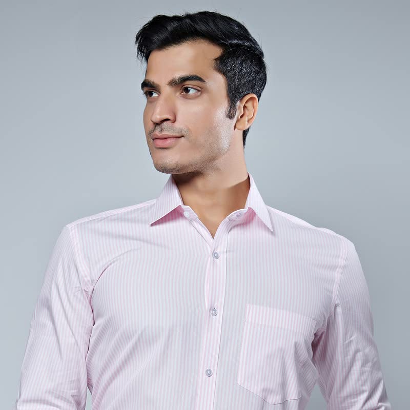 Image of Men's Striped Cotton Formal Shirt
