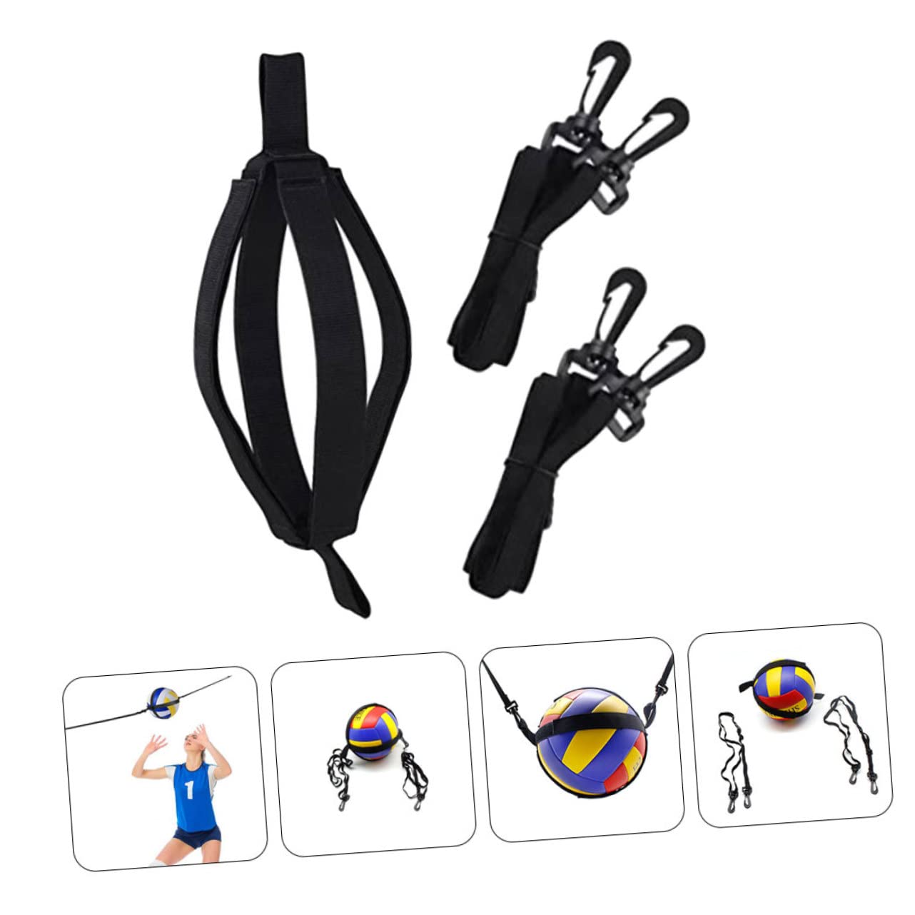 KICHOUSE 1set Volleyball Spike Trainer Portable Volleyball Practice Strap for Enhanced Hitting Technique Improve Hand-Eye Coordination for Indoor and Outdoor Training Activities