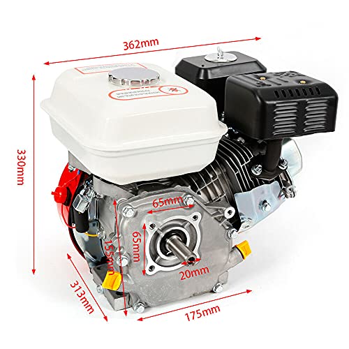 Benzinemotor, 5,1 kW, 7,5 pk, staande motor, kartmotor, zwaartekrachttoevoer, 4-takt, motor, staande motor, viertakt… - Afbeelding 8