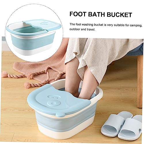 Spa de pies portátil plegable para camping y hogar miniatura 6