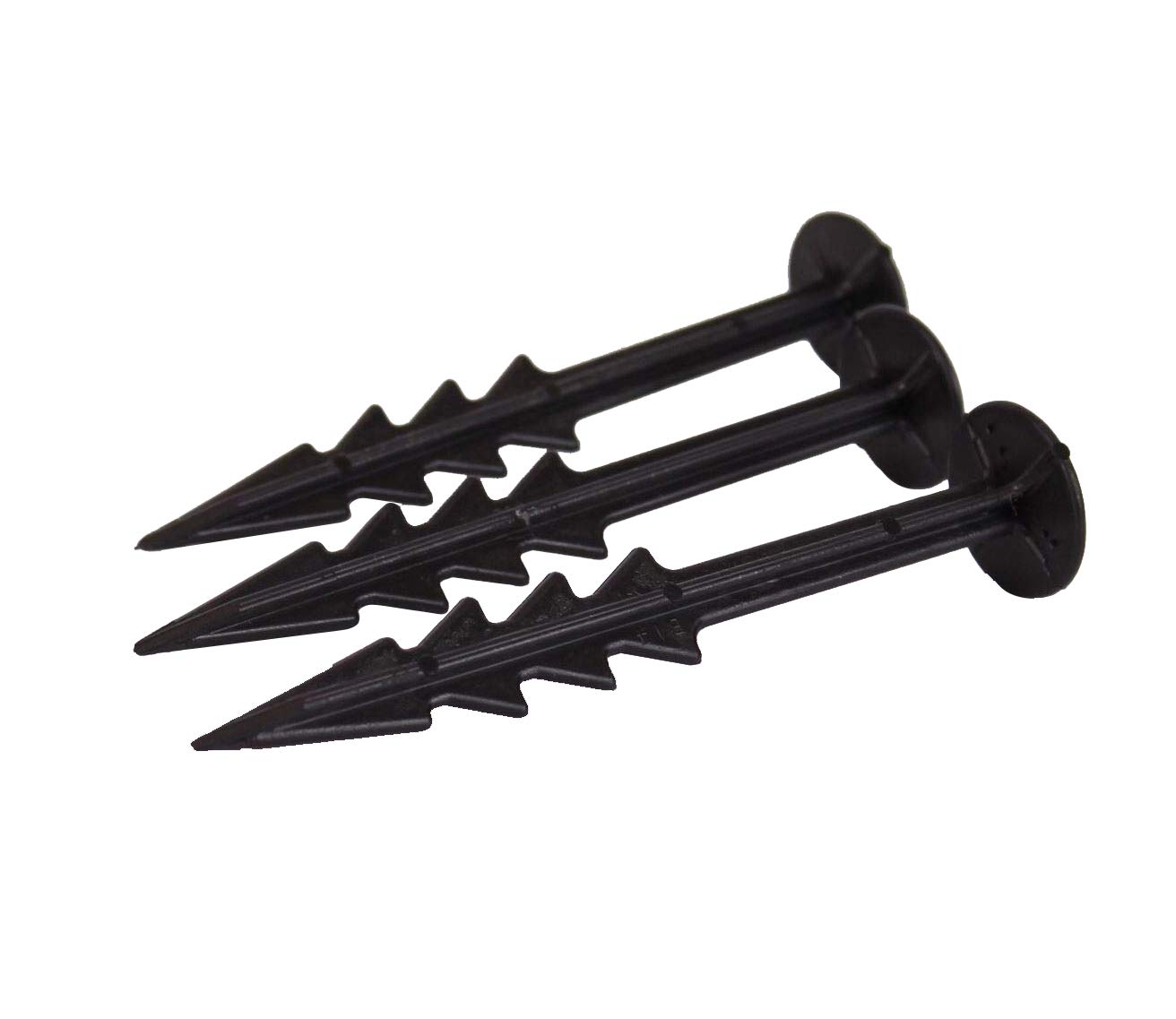 Gardening Naturally 15cm & 19cm Heavy Duty Barbed Pegs For Securing Weed Landscape and Ground Control Fabric Membrane Fleece (15cm (Pack of 50))