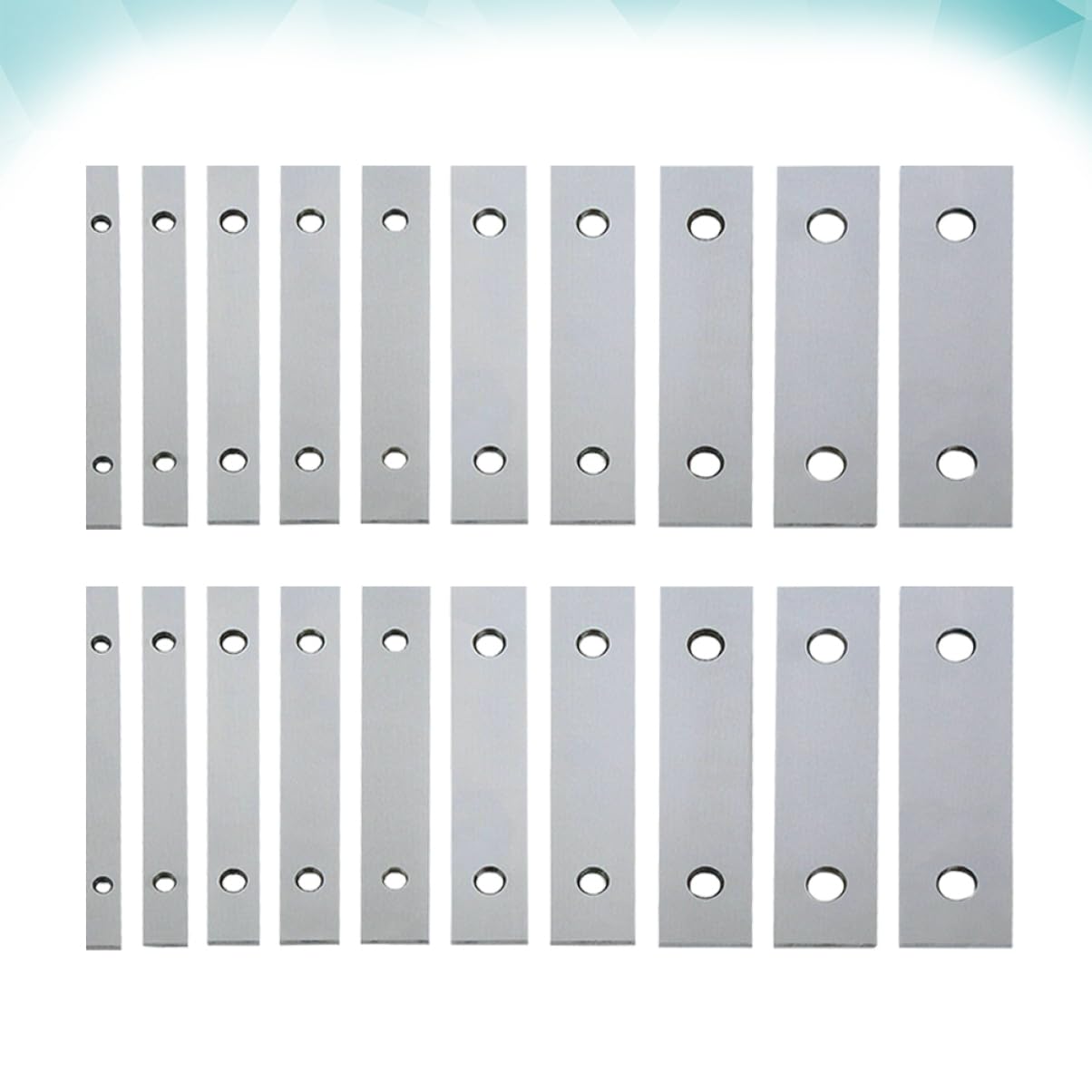 OUNONA 10pairs x Flat Vise Horn Steel Parallel Bar Set Machinist's Thin Parallel Bar