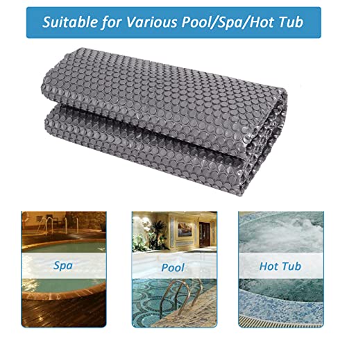 Gekufa MIN-063 Spa And Hot Tub Bubble Insulating Cover 8Ft X 8Ft Thermal Pool Solar Blanket Cover thumb #3