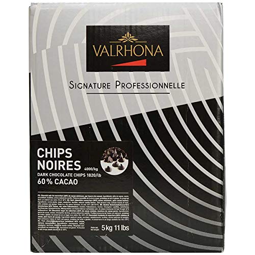 Valrhona Dark Chocolate Chips - 60% - 1 box - 11 lbs
