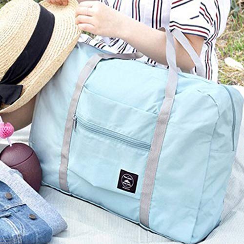 Foldable Duffle Bag for Travel Gym Sports Lightweight Tote Luggage Duffel Weekend Getaway Overnight Carry-on Shoulder