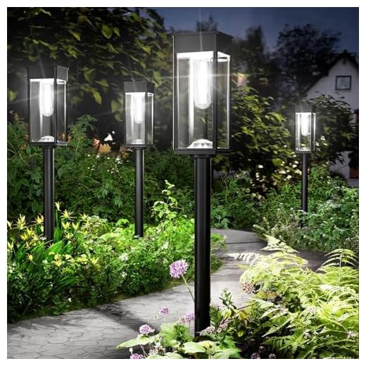 Efficient Solar Pathway Lights, 8 Pack