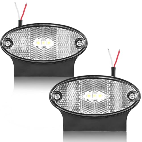 Feux de position avant blancs de remorque LED 12V 24V camion gabarit