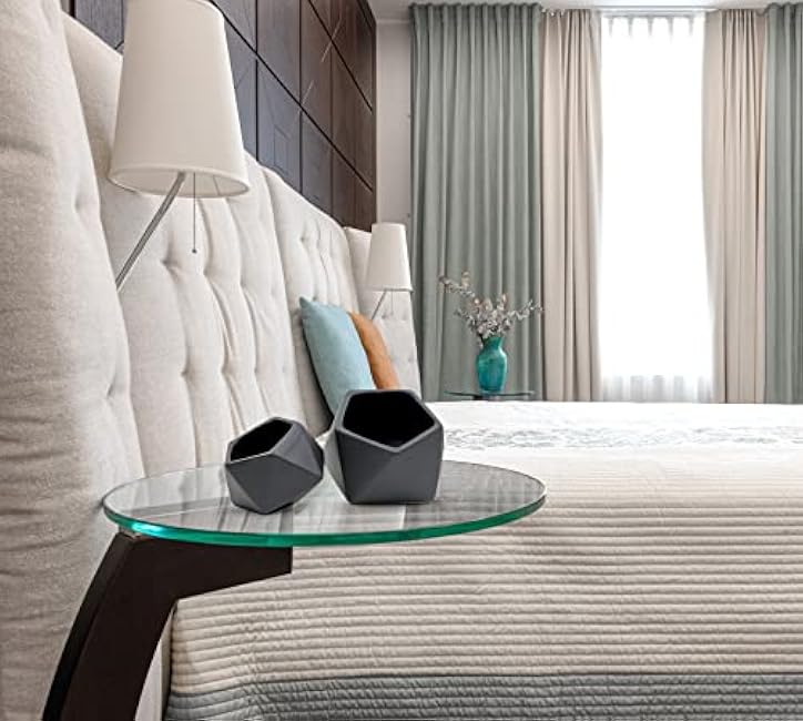 WGV Geometric Ceramic Vase, 4.2x3.3H, 5x4.3H, Matte Black Tilted Pot, DIY Folded Planter Bowl for Wedding Event Office Home Decor, Set of 2 Vases