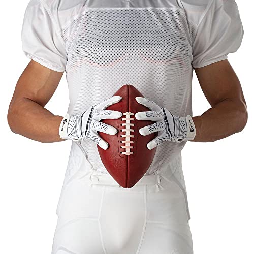 Cutters Game Day Receiver Gloves Youth White - Image 2