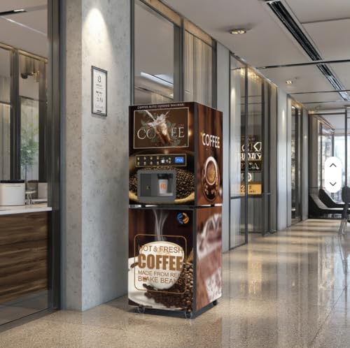 Commercial Automatic Coin 4 Hot & 4 Cold Instant Tea Coffee Vending Machine image 4