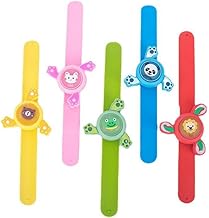 Kids Play Rakhi Spinning Toy Boy Girl Spinning Slap Band Cartoon Bracelet Wrist Band with LED Light Up, Great Birthday Gift | Toys for Kids | Return Gift for Kids (multi)