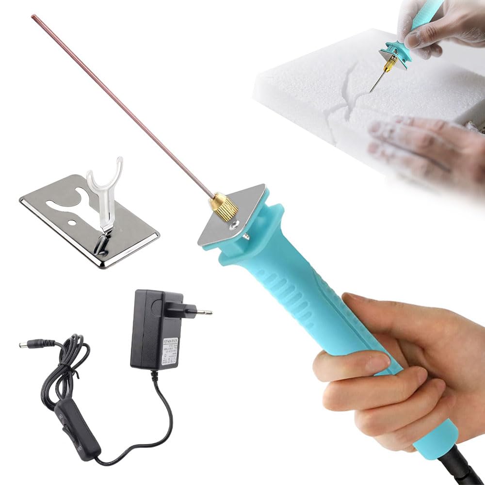 Styroporschneider, 30W 15/20CM Elektrischer Schaumstoffschneider, Foam Cutter Heißdrahtschneider, EU-Stecker, Gravierwerkzeug, Kunst DIY, Styropor Schneider für Schnittkanten