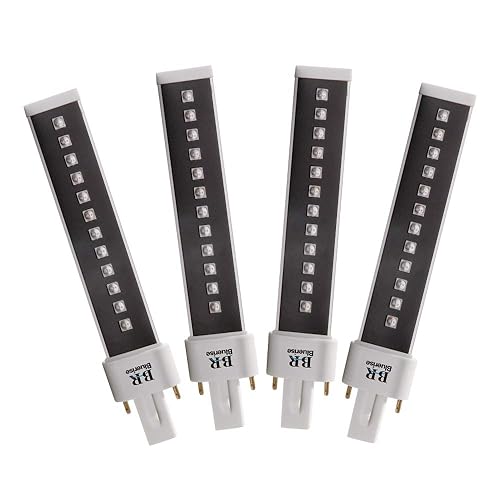 BLUERISE Gel Nail Lamp 9w Uv Led Light 4 Pcs