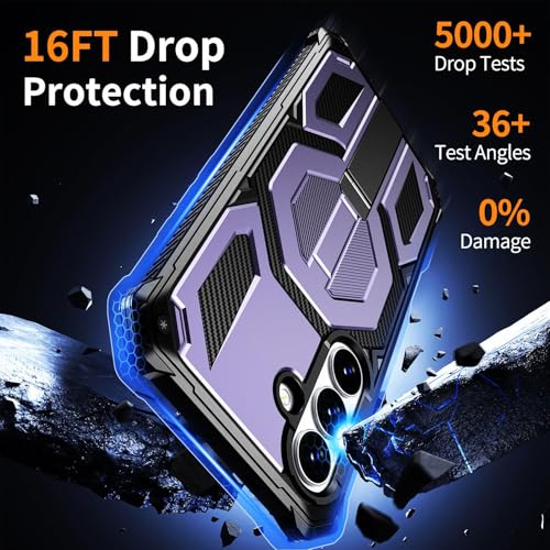 Image of for Samsung S26+ Plus Phone Case: with Screen Protector, [Compatible with MagSafe] Magnetic Phone Case for Galaxy 26+ Plus Case Purple