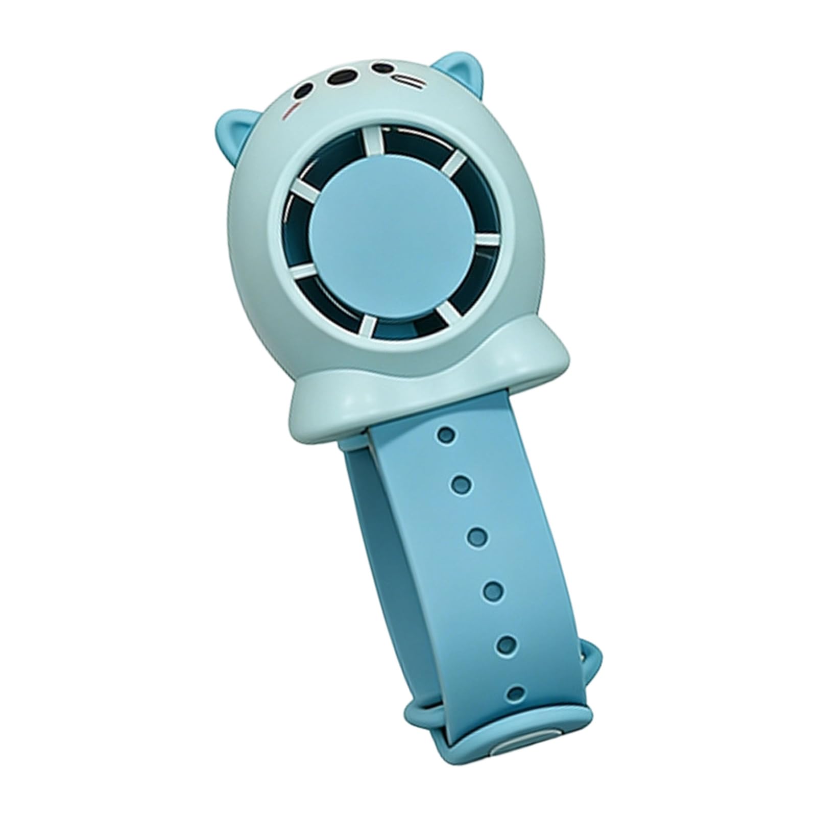 Kelisdi Bladeless Fan for Kids 3 Wind Mode Portable Wrist Wearable Cartoon Fan Rechargeable Wrist