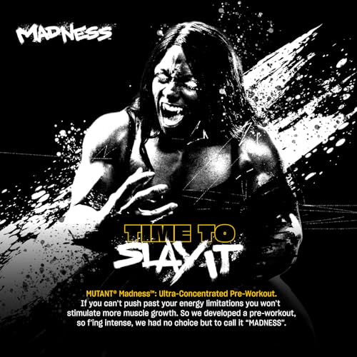 MUTANT Madness | Ultra-Concentrated Pre-Workout Supplement | 360mg Caffeine, 4g Pump & Performance Blend, Beta-Alanine, Energy & Focus | 30 Serving | Fruit Punch - Image 4