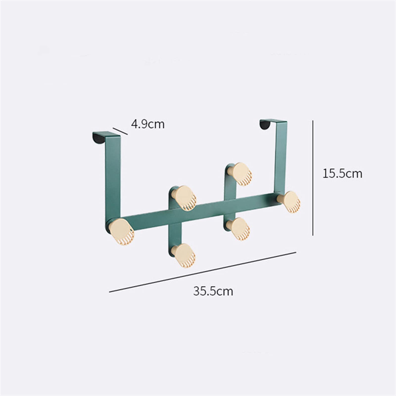 CFWSHJ Percheros Perchero para Colgar en la Pared Gancho para Puerta Perchero Gabinete de Cocina Soporte de Almacenamiento Hogar Toalla de baño Estante para Colgar Gancho de baño (Color: B)
