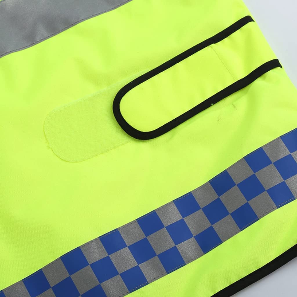 Chalecos de Seguridad Chalecos de Alta Visibilidad Ropa de Trabajo con Bolsillos y Cremallera Trabajos de construcción con Cintas Reflectantes Chalecos Reflectantes (Amarillo S)