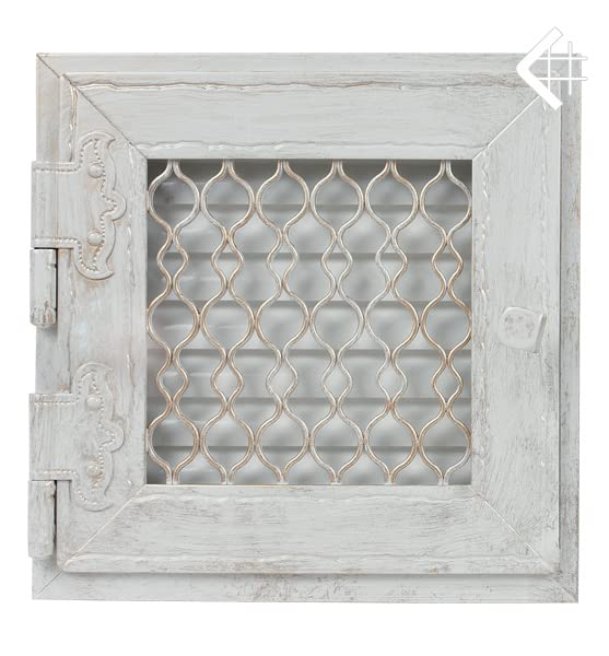 Grille de ventilation installation facile KRATKI blanc pour cheminée - 6