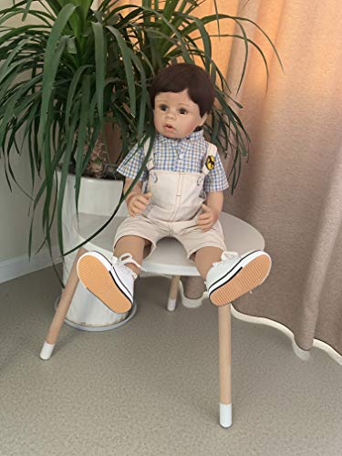 Muñeco bebé realista de vinilo, 70 cm miniatura 7