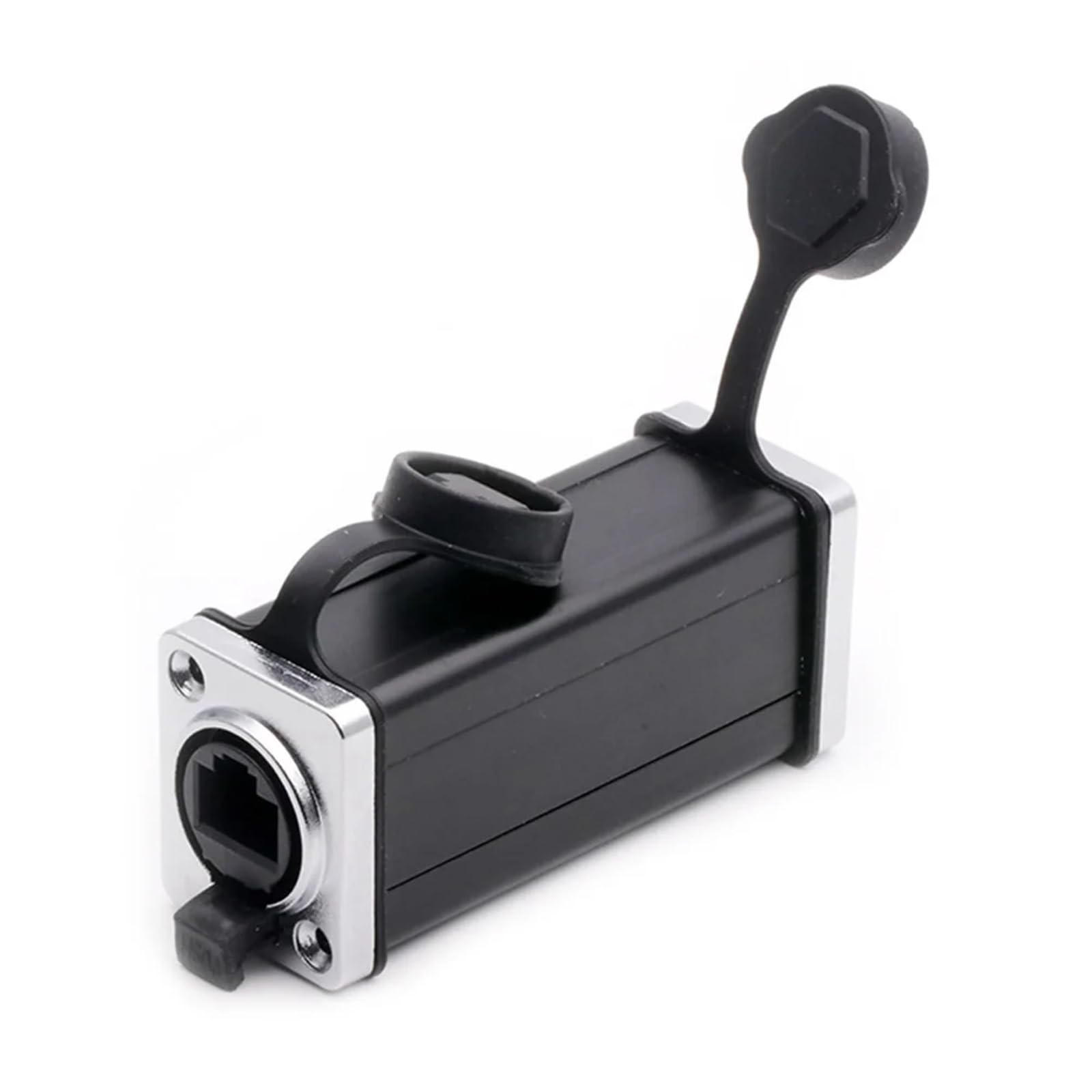 Złącze sieciowe Ethernet RJ45 Gniazda do montażu na panelu żeńskim 1 szt. (Metal-90 mm)