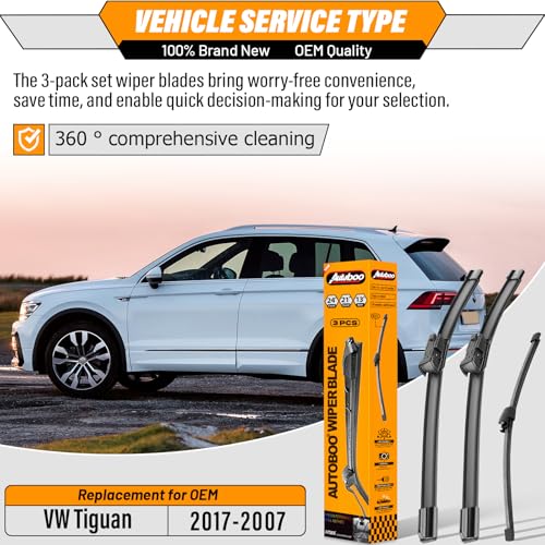 Image of AUTOBOO Windshield Wiper Blade Replacement for VW Tiguan 2007-2017