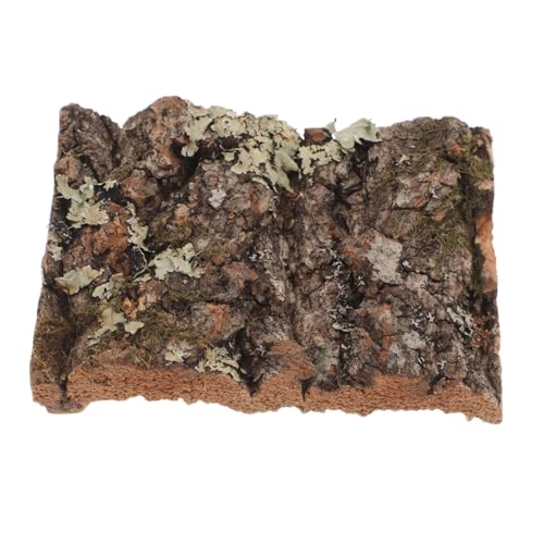 OUNONA 樹皮の装飾 水槽装飾 テラリウム用品 水槽の装飾 ヘビの生息地の木の樹皮 ヤドカリの隠れ家の木の樹皮 爬虫類の樹皮の背景 背景の樹皮 爬虫類用樹皮 吠える Dark Brown