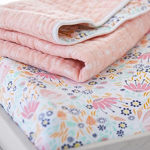 Image of HonestBaby 7 & 5 Piece Sweet Dreams Nursery Gift Set 100% Organic Cotton for Baby Boys, Girls