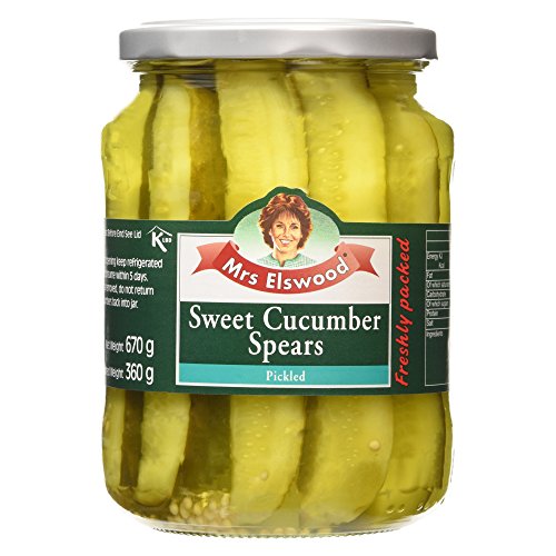 Mrs Elswood Sweet Cucumber Spears Pickled 670g
